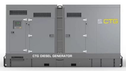 Дизельный генератор CTG 440WE в кожухе